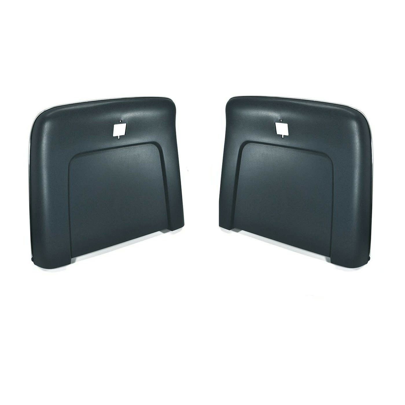 1969-72 Chevelle Plastic Seat Back -Black w/ Chrome (does 2 Seats)