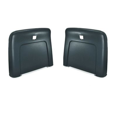 1969-72 Chevelle Plastic Seat Back -Black w/ Chrome (does 2 Seats)