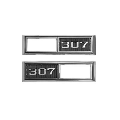 1968 Chevelle "307" Fender Side Bezel -Pair