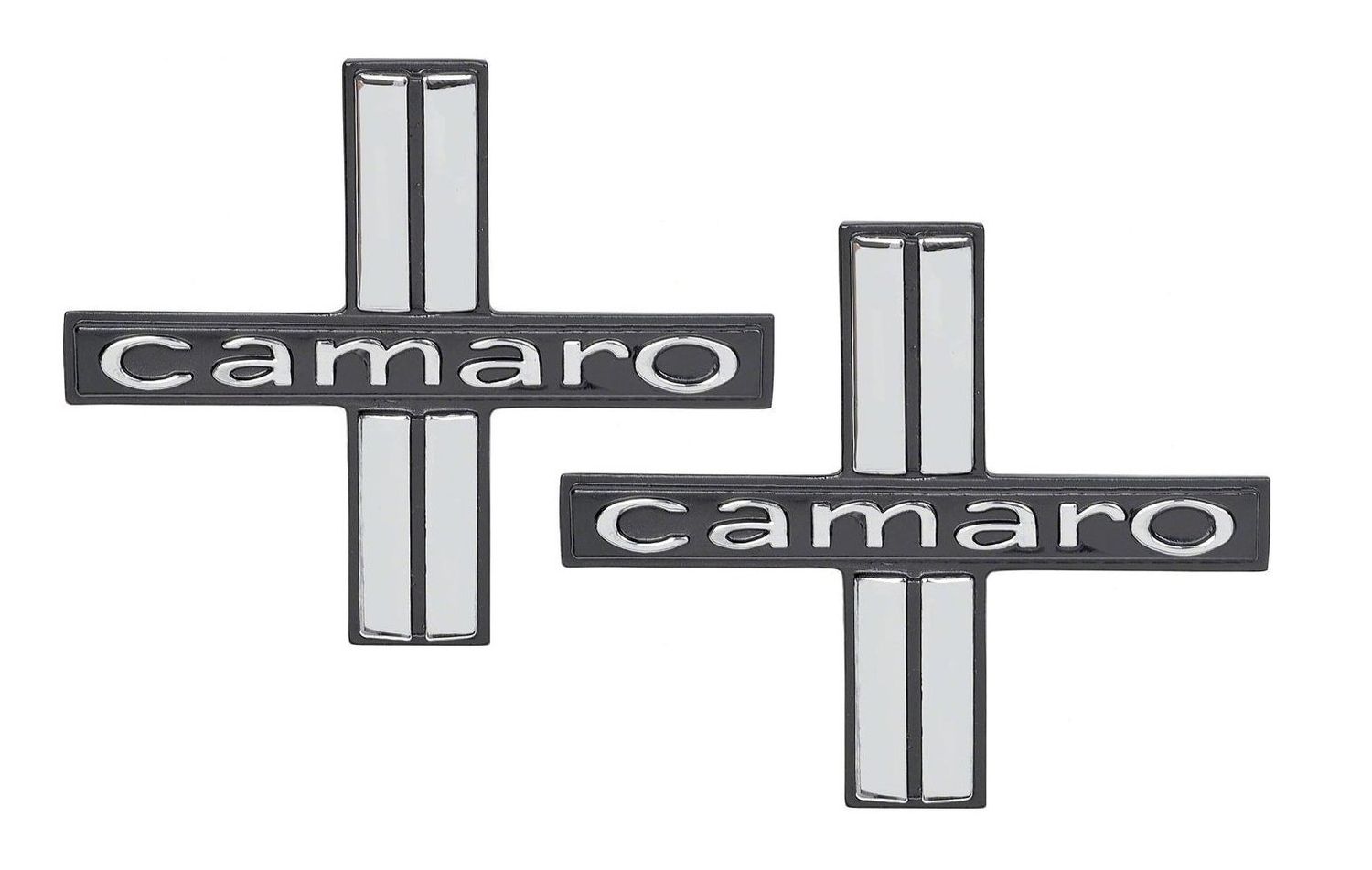 1967 Camaro Deluxe Door Panel Emblems - Pair