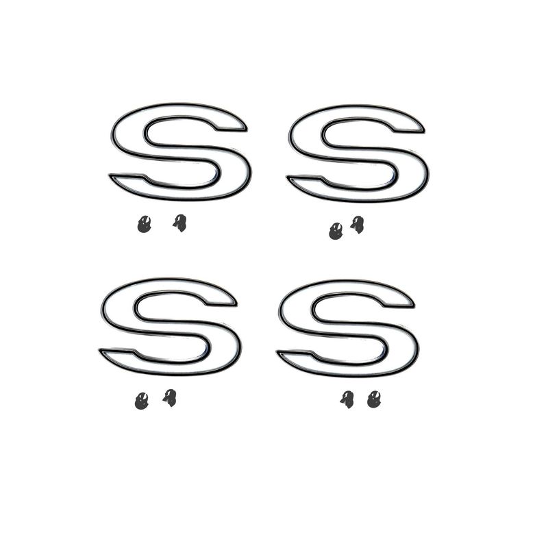 1969-72 Chevelle &quot;SS&quot; Fender Emblem 4 PC
