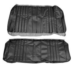 1968 Chevelle Convertible Rear Seat Cover - Black