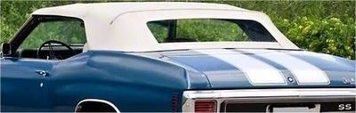 1968-72 Chevelle Convertible Top /w Glass Rear Window - White