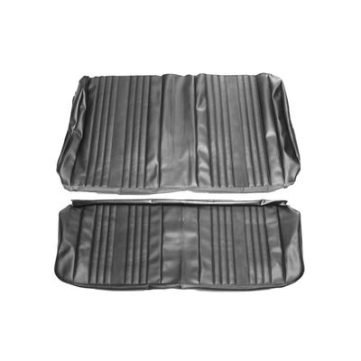 1969 Chevelle Convertible Rear Seat Upholstery - Black