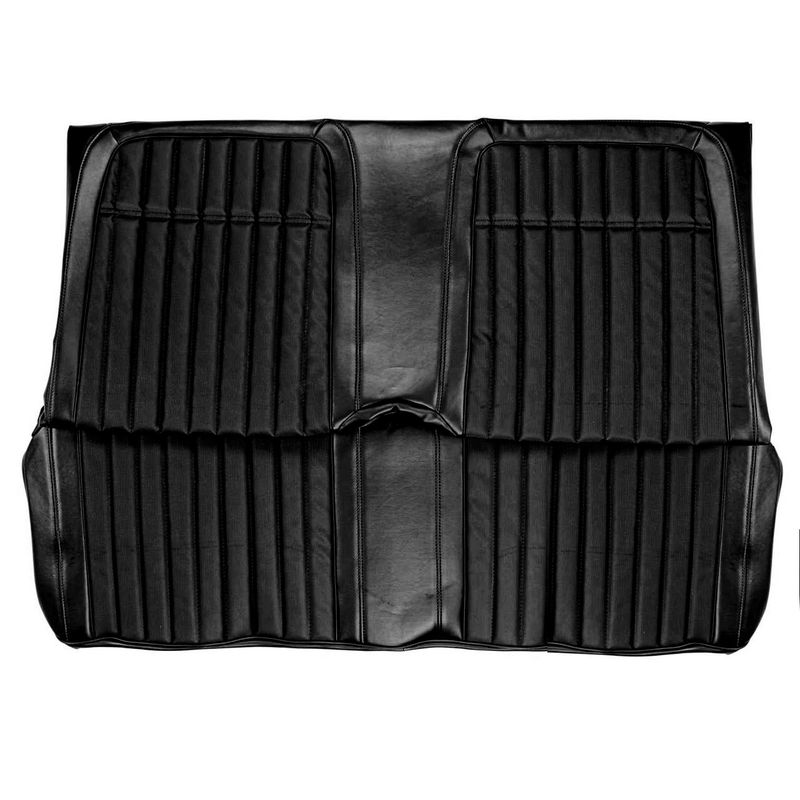 1969 Camaro Convertible Deluxe Comforter Weave Rear Seat Covers - Black