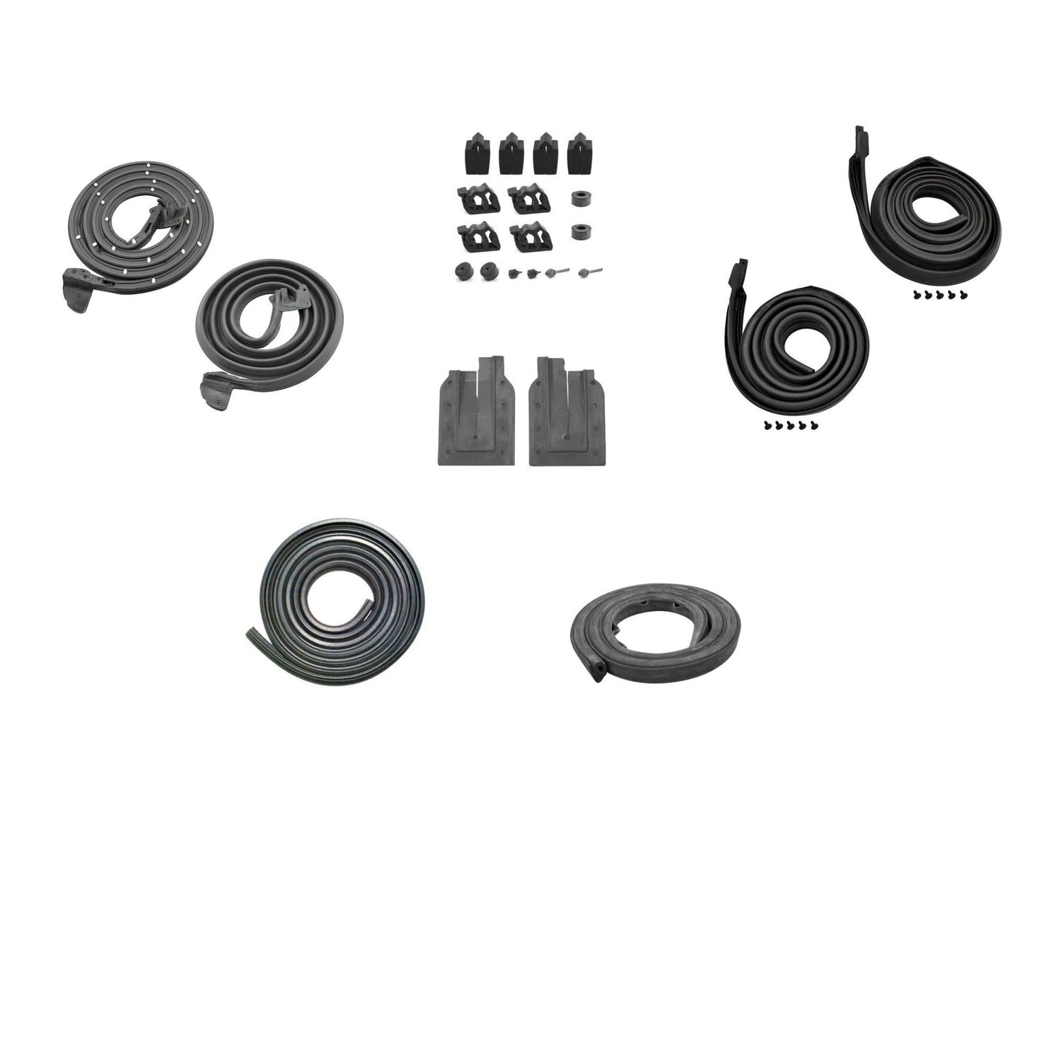 1966-67 Chevelle Hardtop Weatherstrip Kit w/o Windowfelt