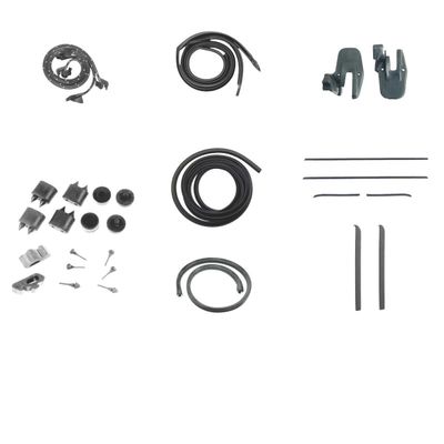 1968 Camaro Weatherstrip Kit Coupe w/ Ledge Molding 4Pc Flat Bead Felts