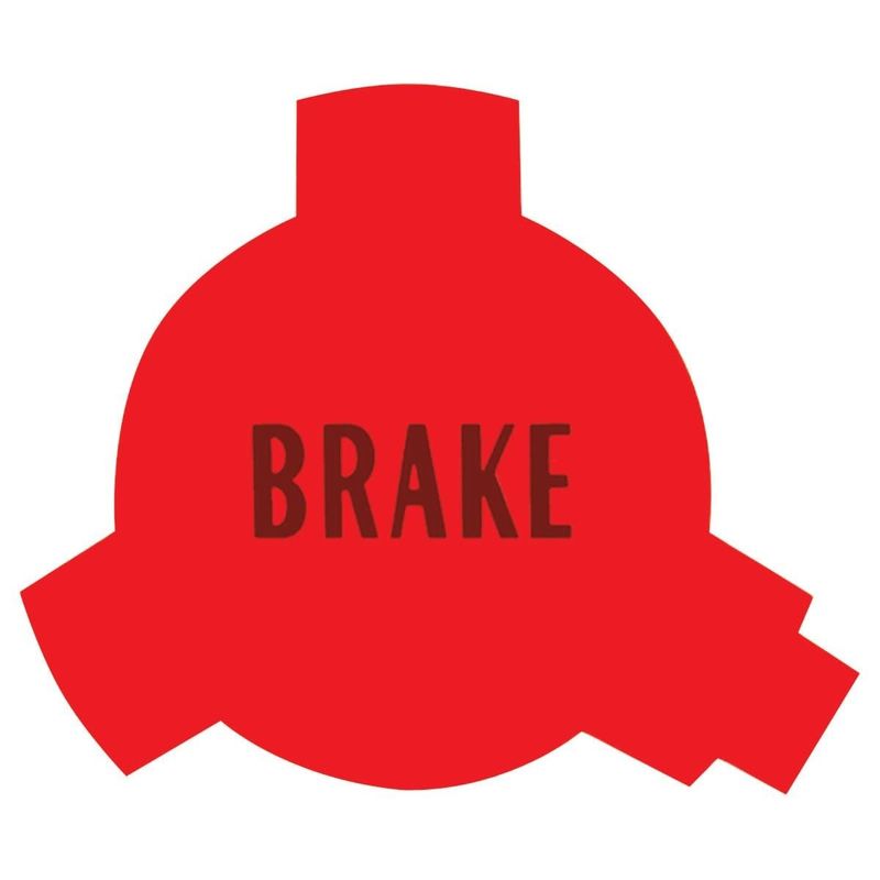 1970-72 Chevelle SS Dash Brake Red Lens