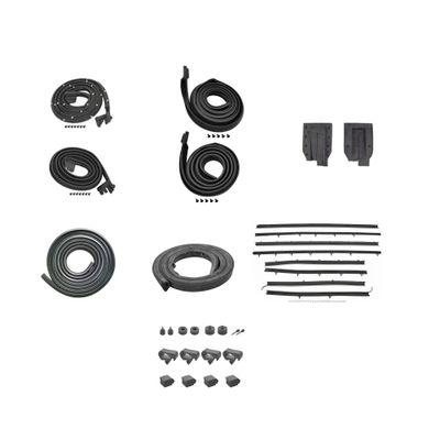 1966-67 Chevelle Hardtop Weatherstrip Kit Authentic Style 8Pc Felts