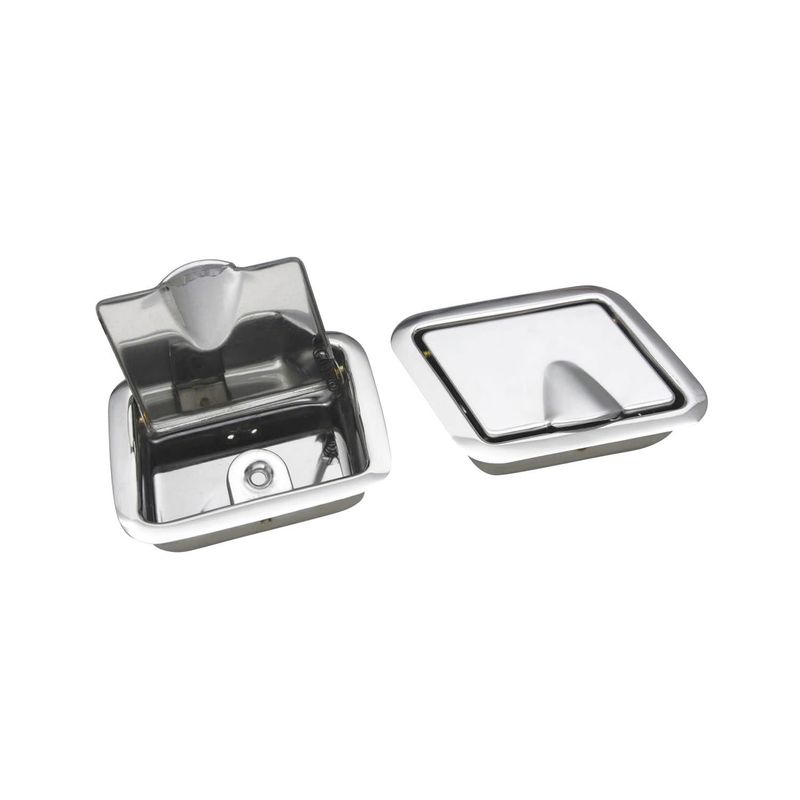 thumbnail image 2 of VW Beetle AirCooled Type 1 Chrome Rear Ash Tray (1967-1970) OEM 2 of 5