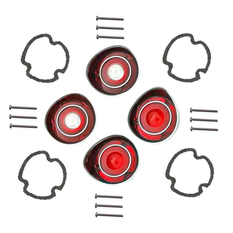 1971 Chevelle Tail Light Lens Kit (Lens, Gaskets &amp; Screws)