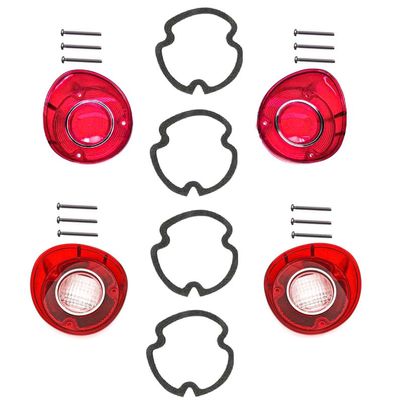 1972 Chevelle Tail Light Lens Kit (Lens, Gaskets &amp; Screws)