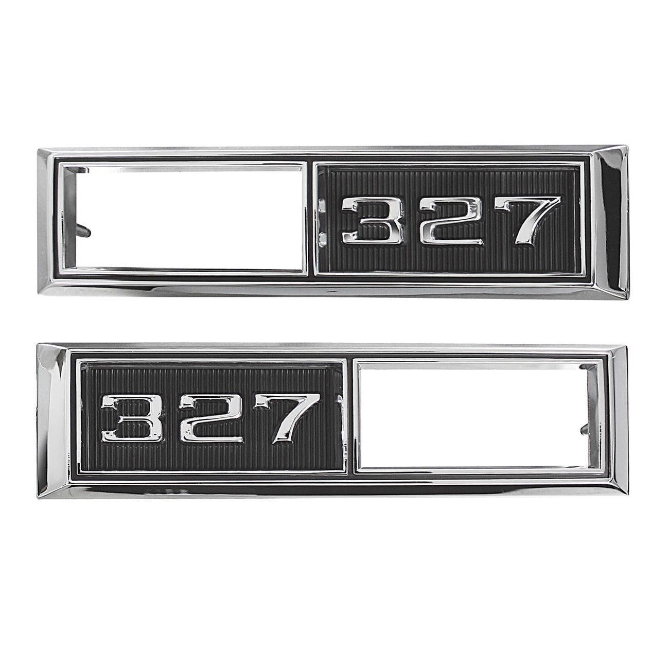 1968 Chevelle &quot;327&quot; Fender Side Bezel -Pair