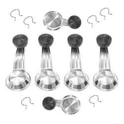 1968 Chevelle Complete Window Crank Set - Black
