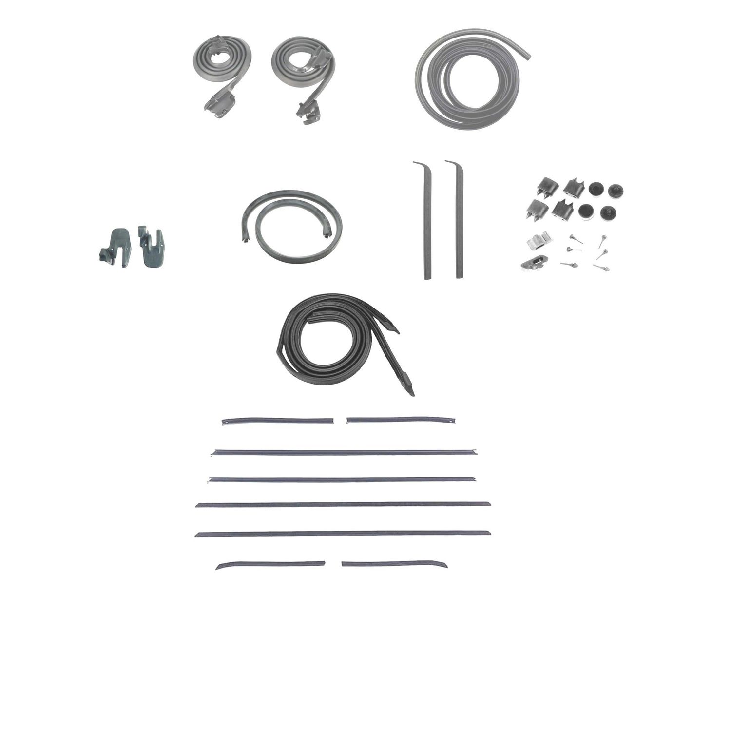 1967 Camaro Weatherstrip Kit Coupe 8-Pc Original OE Style Felts