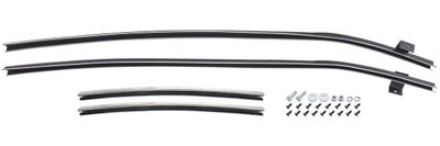 1966-67 Chevelle 2-Dr Sedan Quarter Window Channel Set - Un-Beaded and Functional