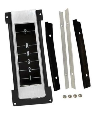 1971-72 Chevelle Console Shift Plate -White Letters