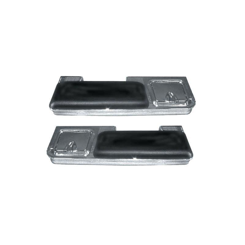 1966-67 Chevelle Rear Armrest Assemblies w/ Ash Trays  Pair