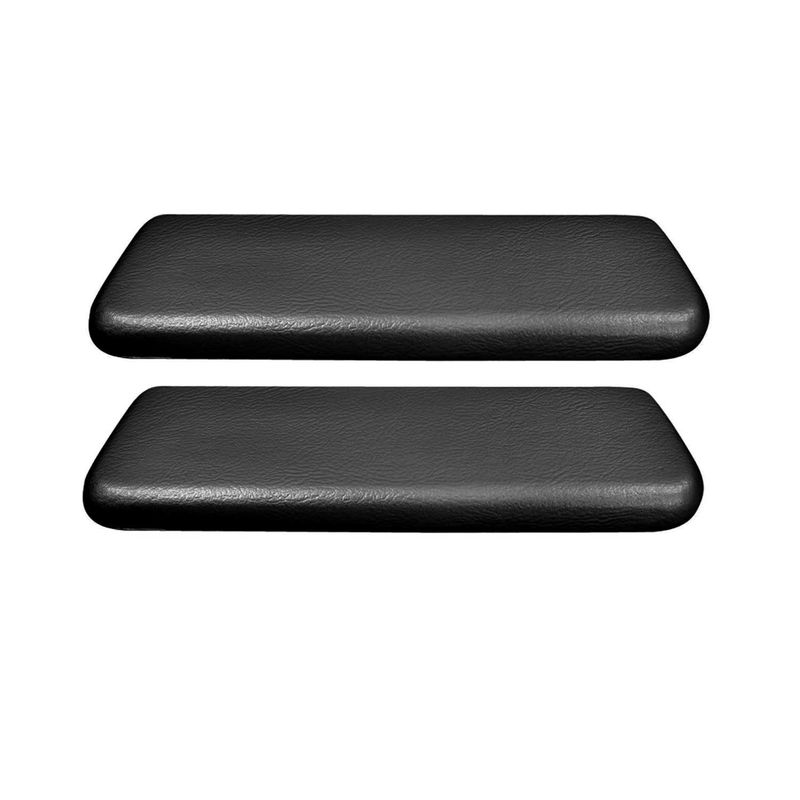 1964-67 Chevelle Molded  Rear Arm Rest Pads- Pair - Black