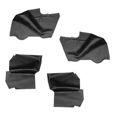 1968-72 Chevelle Convertible Rear Arm Rest Covers - Black