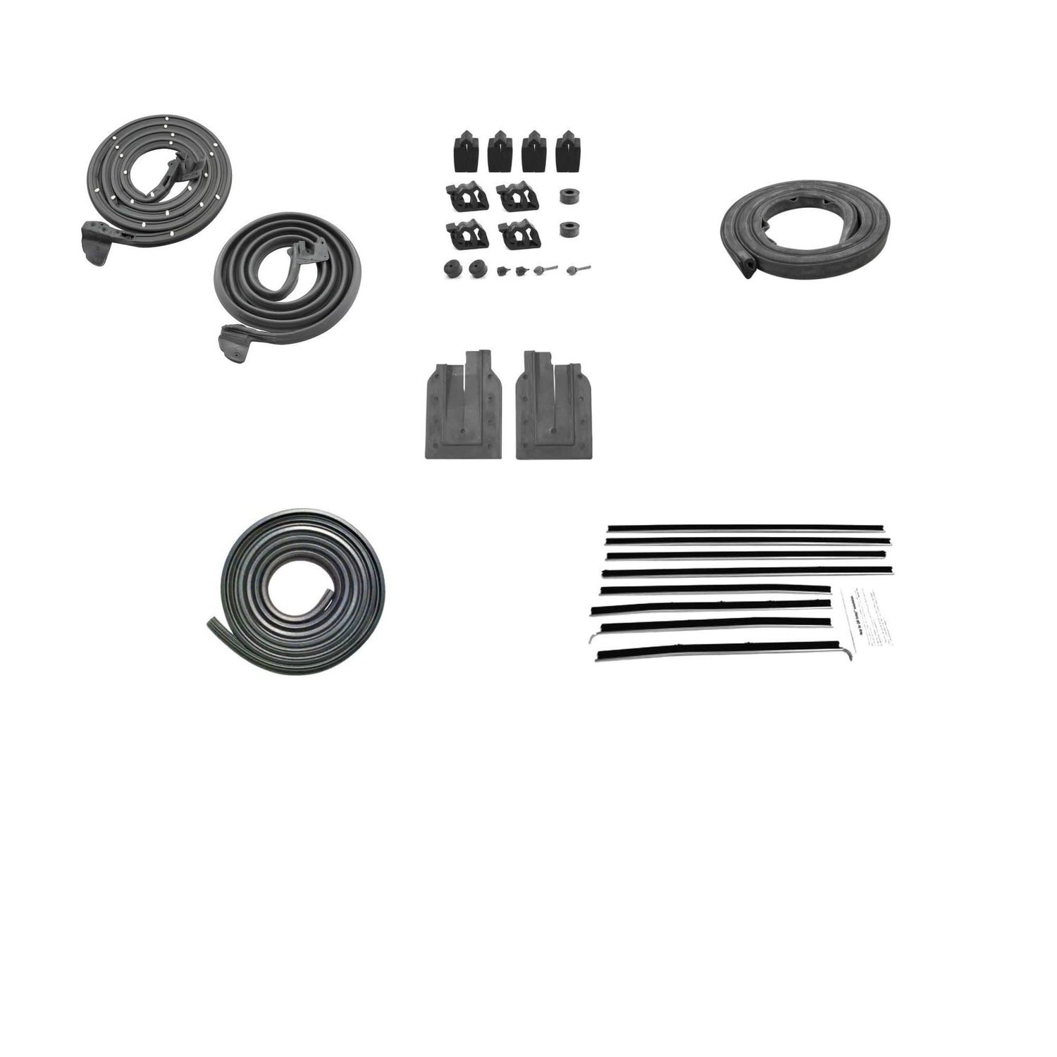 1966 Chevelle  Convertible Weatherstrip Kit Reproduction Style 8Pc Felts