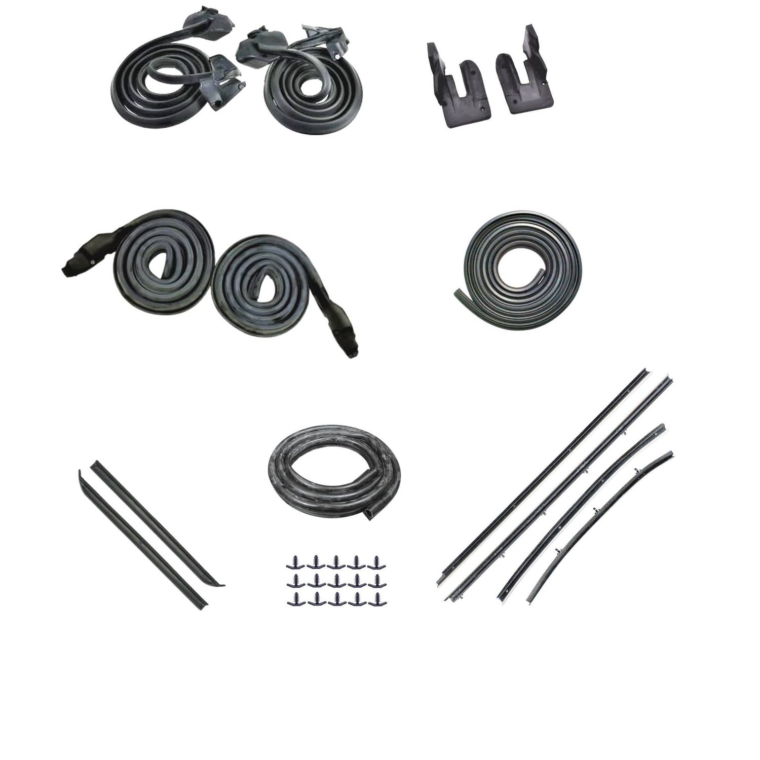 1969 Chevelle  HT Weatherstrip Kit Reproduction Style 4Pc Felts
