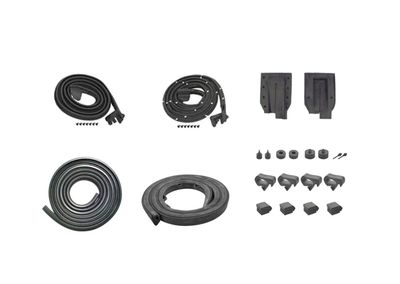 1966-67 Chevelle Convertible Weatherstrip Kit w/o Windowfelt