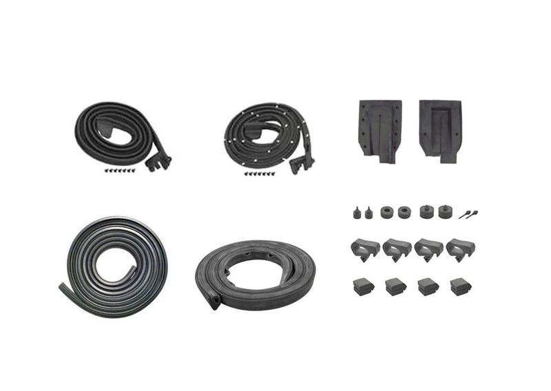 1966-67 Chevelle Convertible Weatherstrip Kit w/o Windowfelt