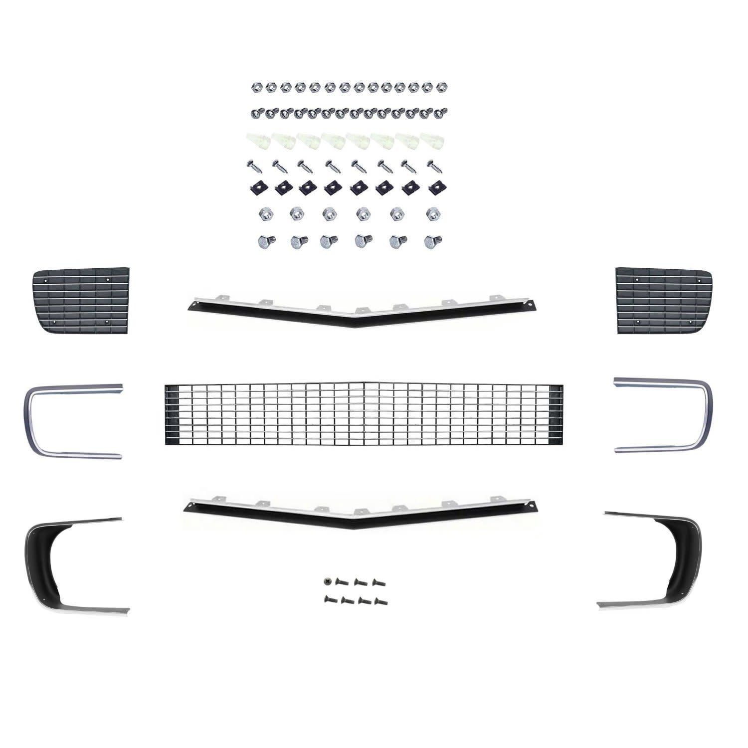 1967-68 Camaro RS Grille Kit w/Chrome