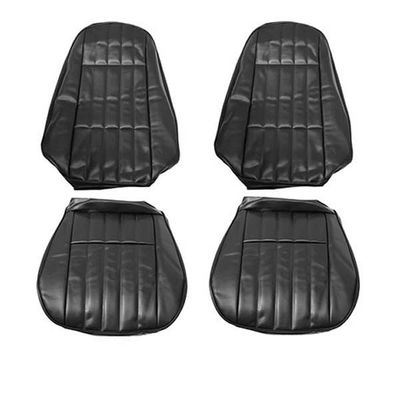 1971-72 Camaro Front Seat Covers - Black