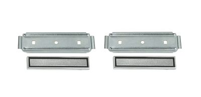 1967 Chevelle Seat Cover Medallions w/ Retainer Plates - Pair