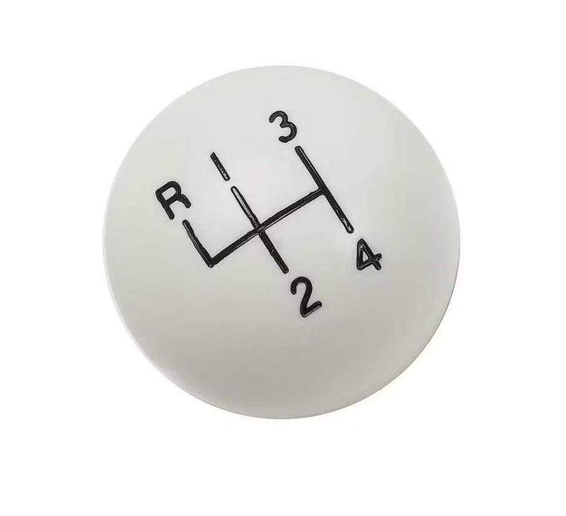 White 4 Speed  3/8&quot; Shift Knob for Hurst and other shifters