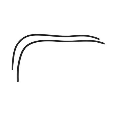 1967  Camaro/Firebird Side Headliner Molding Black - Pair