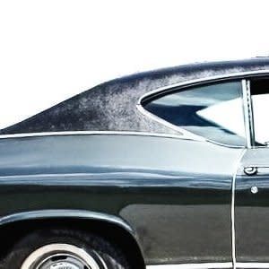 1968-69 Chevelle RH Quarter Glass - Clear