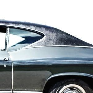 1968-69 Chevelle LH Quarter Glass - Clear