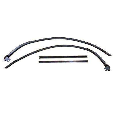1966-67 Chevelle 2-Dr Sedan Quarter Glass Run Channel Un-Beaded Non Functional