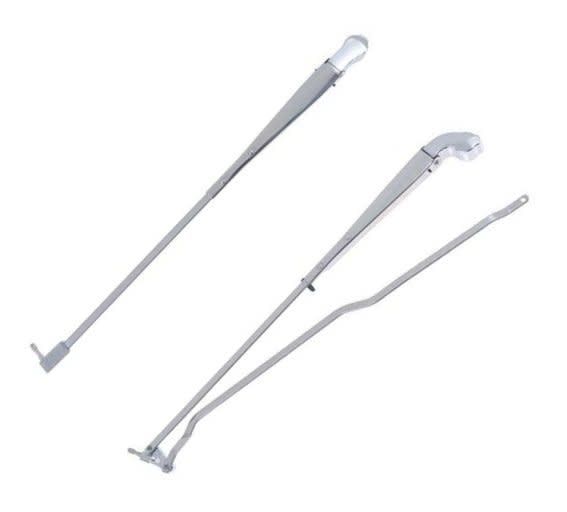 1970-81 Camaro Firebird Concealed Wiper Arms Pair - Chrome