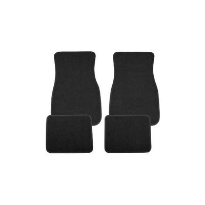 1966-67 Chevelle Loop Carpet Floor Mats w/o Logo - Black