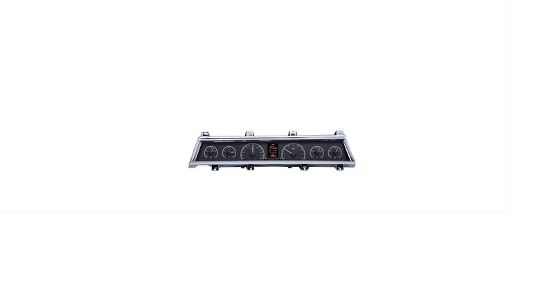 1966-67 Chevelle Dakota Digital VHX Series - Black Background w/ White Face Lettering