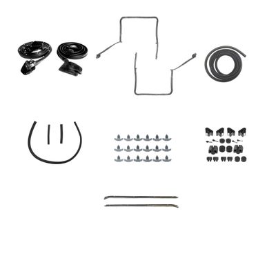 1978-81 Camaro  Weatherstrip Kit w/ T-tops 2-Piece Felts w/o Chrome Bead