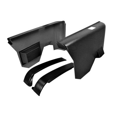 1970-72 Chevelle Coupe Rear Seat Side Plastic Panels - Black - Pair