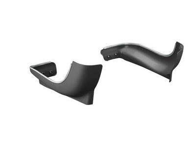 1969-72 Chevelle Lower Plastic Trim Black with chrome piping (does 1 seat)