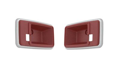 1978-81 Camaro Firebird Door Handle Cups (THICK) - Pair - Carmine/Red
