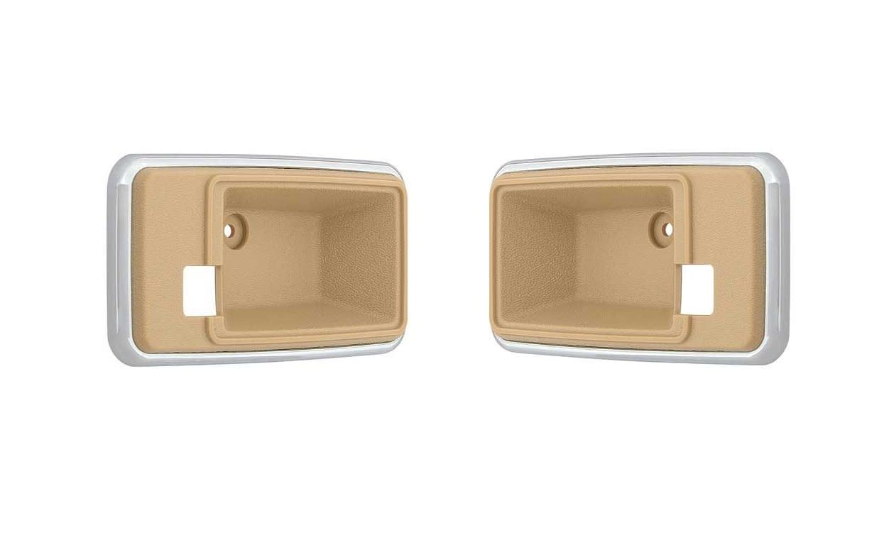 1978-81 Camaro Firebird Door Handle Cups (THICK) - Pair - Camel
