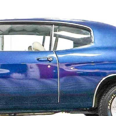 1970-72 Chevelle Coupe Quarter Glass LH -Clear