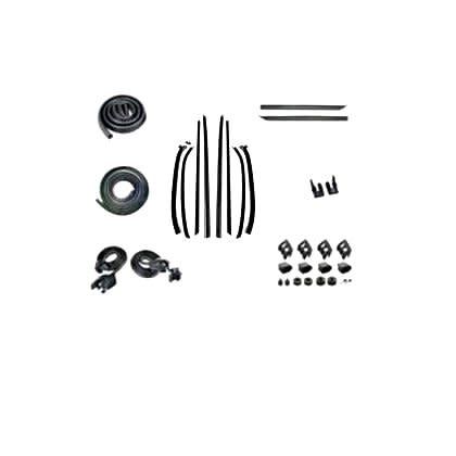 1966-67 Chevelle Convertible Weatherstrip Kit Authentic Style 8Pc Felts