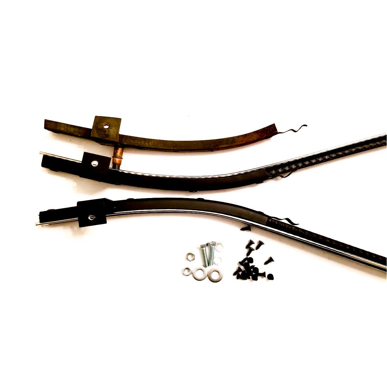 1964-65 Chevelle 2-Dr Sedan Quarter Glass Run Channel Beaded Non-Functional