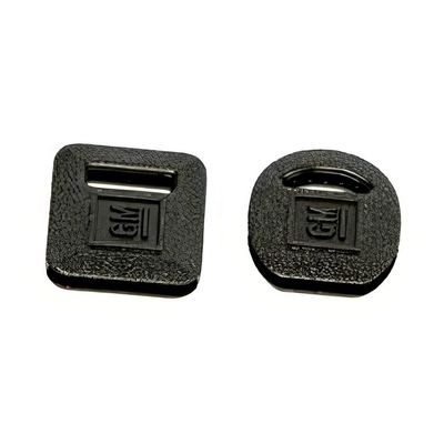 Square &amp; Round Key Covers - Black 1967-81 Camaro/Chevelle/Chevy Truck