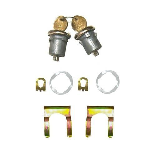 Door Locks w/ Keys &amp; Clips 1967-68 Camaro, 66-67 Chevelle