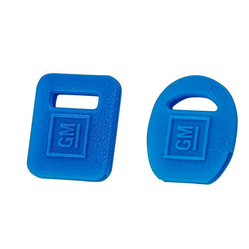 Square &amp; Round Key Covers - Blue 1967-81 Camaro/Chevelle/Chevy Truck